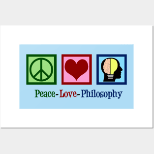 Peace Love Philosophy Posters and Art
